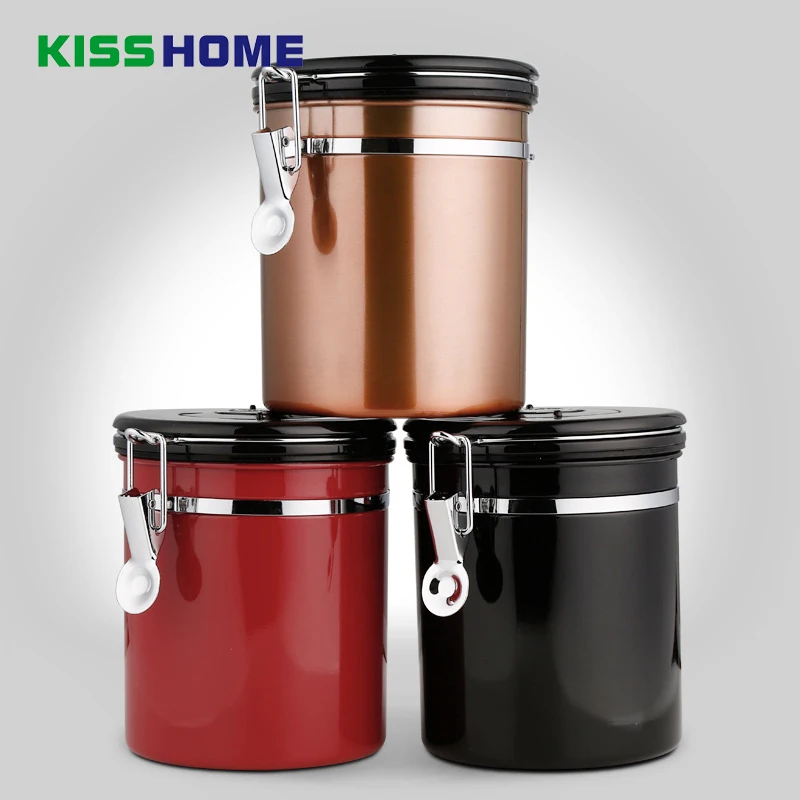 Buy 500g Coffee Bean Sealing Can 304 Stainless Steel