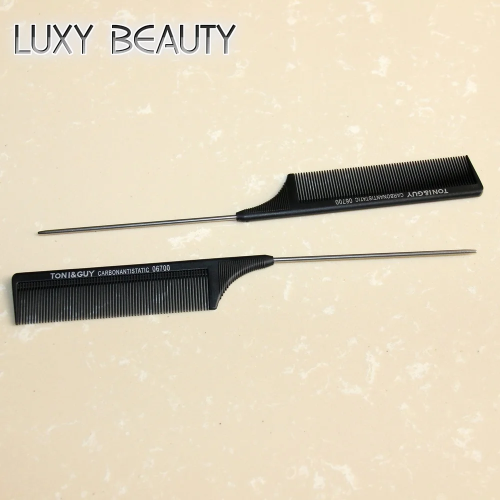 Pente de Cabelo da Cauda do Metal Resistente ao Calor Profissionais do Cabeleireiro do Salão de Beleza para o Estilo do Cabelo Escova de Cabelo Escova Pentes Extensão Peruca - 5 Escovas c/ cerdas 'loop'
