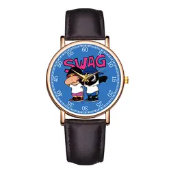 B-9140 baosaili милый мультфильм SWAG циферблат наручные часы из розового золота нержавеющей стали Назад женщин спортивные часы