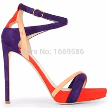 Mavirs Fashion summer women’s ladies girls student princess wedding bride party sexy mixed colors high heels shoes sandals pumps