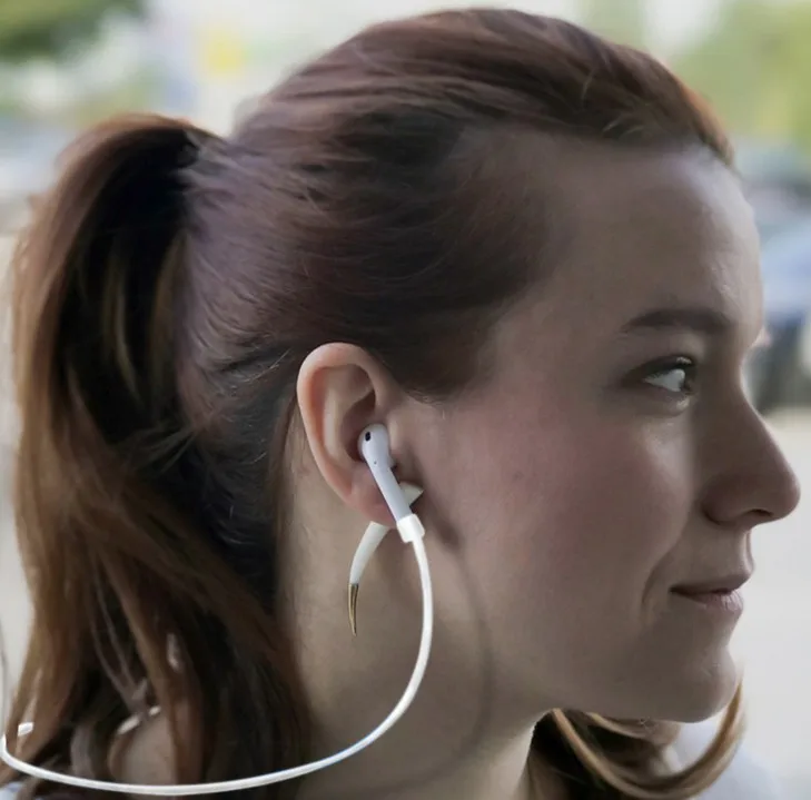 Силиконовый кабель для наушников Apple Airpods шнур iphone 7|headphone accessories|cable headphonesilicone earphones