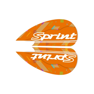 KODASKIN 2D piaggio Body sticker наклейка Спортивная наклейка для Vespa Sprint - Цвет: Orange White