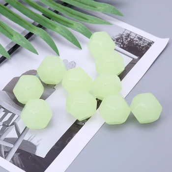

10Pcs D12 Polyhedral Dices Luminous Blank Dice For Dungeons Dragons RPG MTG 'lrz