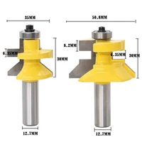 v groove Everlasting 2x קרביד 45 dregree נתב Bit 1/2" שאנק x 1-1 / 8" לשון שהותאמה & Groove V-Notch חדש (2)