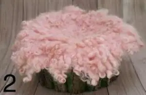 Вьющиеся валяной шерсти слой одеяло для новорожденных шерстяной одеяло корзина наполнитель фон для фотосъемки новорожденных с изображением пионов ткань - Цвет: Розовый