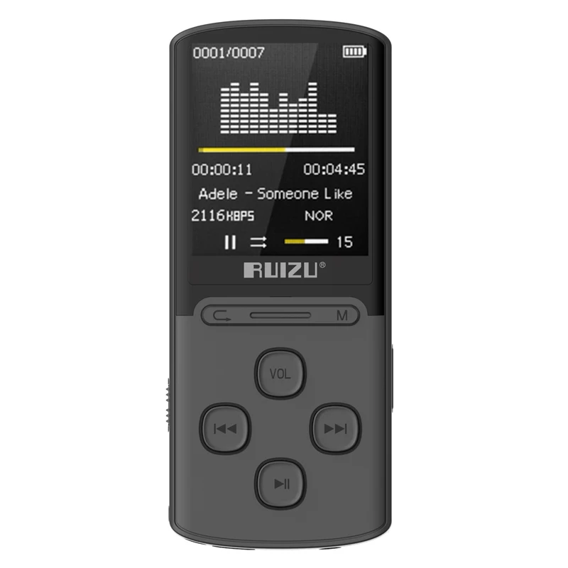 

Original RUIZU X22 Bluetooth MP3 Player Portable Digital Music Player Lossless Digital Audio Player with FM Radio/Voice Recorder