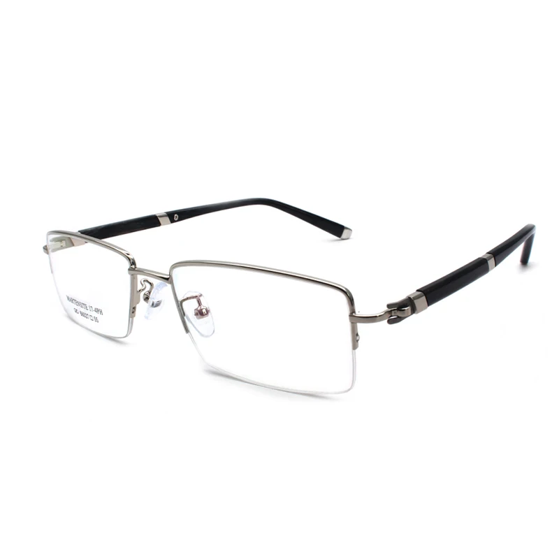 

Handoer Half Rim Rectangular Optical Glasses Frame for Alloy Eyewear Half Rimless Spectacles Men Optical Prescription Frame