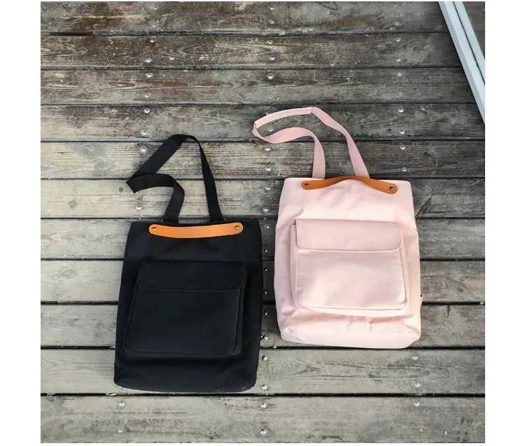MJ Cotton Backpack Women Versatile School Bag Large Casual Travel Bag for Teenage Girls (10)