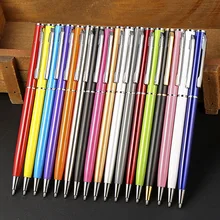10 шт./партия рекламная ручка металл держатель шариковая ручка вращающаяся шариковая ручка деловая встреча в офисе подарочная ручка
