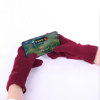 

Winter Autumn Men Knitted Gloves Touch Screen High Quality Male Thicken Warm Wool Cashmere Solid Gloves Men Mitten Business