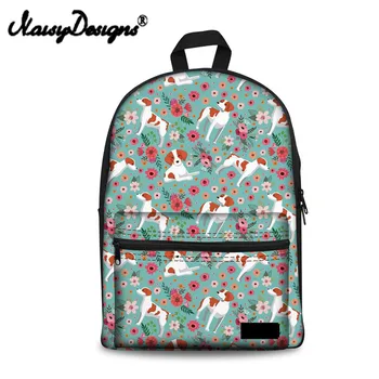 

Noisydesigns Cute Backpacks Middle School Brittany Flower Women Korean Canvas Backpack Leisure Bag Kid Girl Pack Sac A Dos Femme