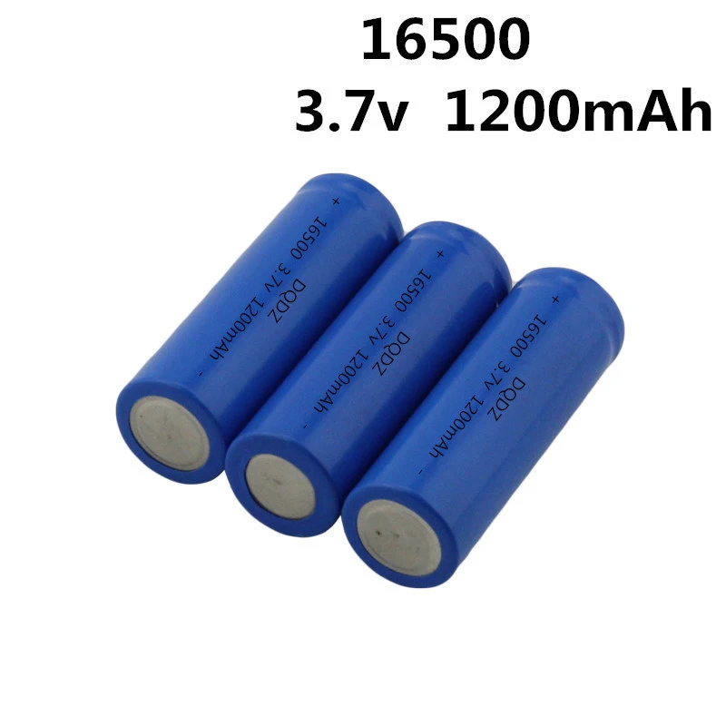 2 шт./лот очень дешевый 16500 1200 мАч 3 7 V литий ионный аккумулятор с плоским