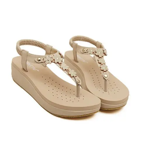 2017 New Designer Wedding Women Las Dress Summer Style Fashion 2017 New Designer Wedding Women Las Dress Summer Style Fashion Y Low Heel Platform Wedge Sandals Flip Flops Beige Black In S From Shoes