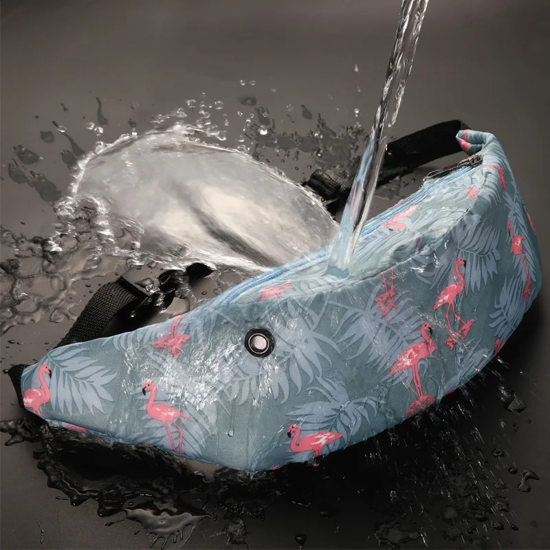 

Women Waist bag waterproof Canvas Chest Bags Fanny Pack girls Sling Bags New Banana Mobile Phone Pouch sports bag Casual N26