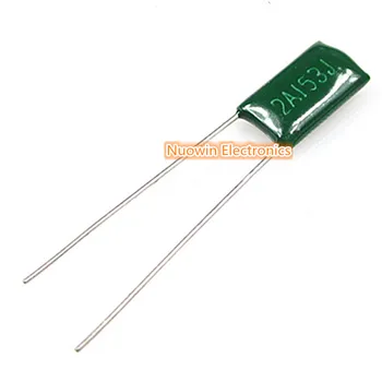 

100pcs Polyester film capacitor 15nF 100V 2A153J