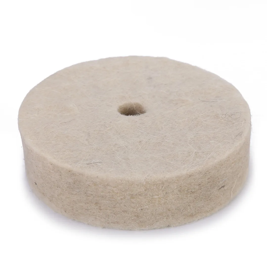 Mayitr 3 inch 80mm Drill Grinding Wheel Buffing Wheel Felt Wool Polishing Pad Abrasive Disc For Bench Grinder Rotary Tool