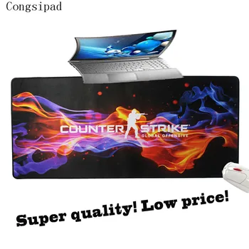 

Congsipad Logo Large Mouse Pad 900*400mm Speed Locking Edge Keyboards Mat Gaming Mousepad Desk Mat for Csgo DOTA2