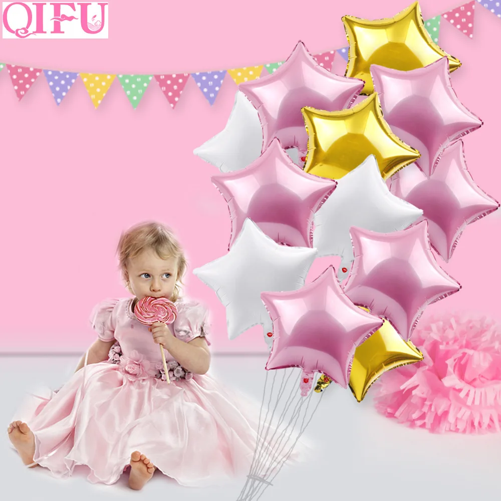 QIFU Звездные воздушные фольгированные шары с днем рождения украшения для