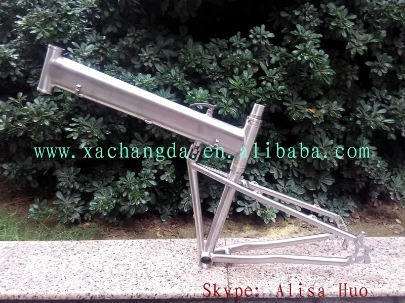 Perfect titanium folding bike frame 26er titanium mountain bike frame 29er titanium folding bike frame 1