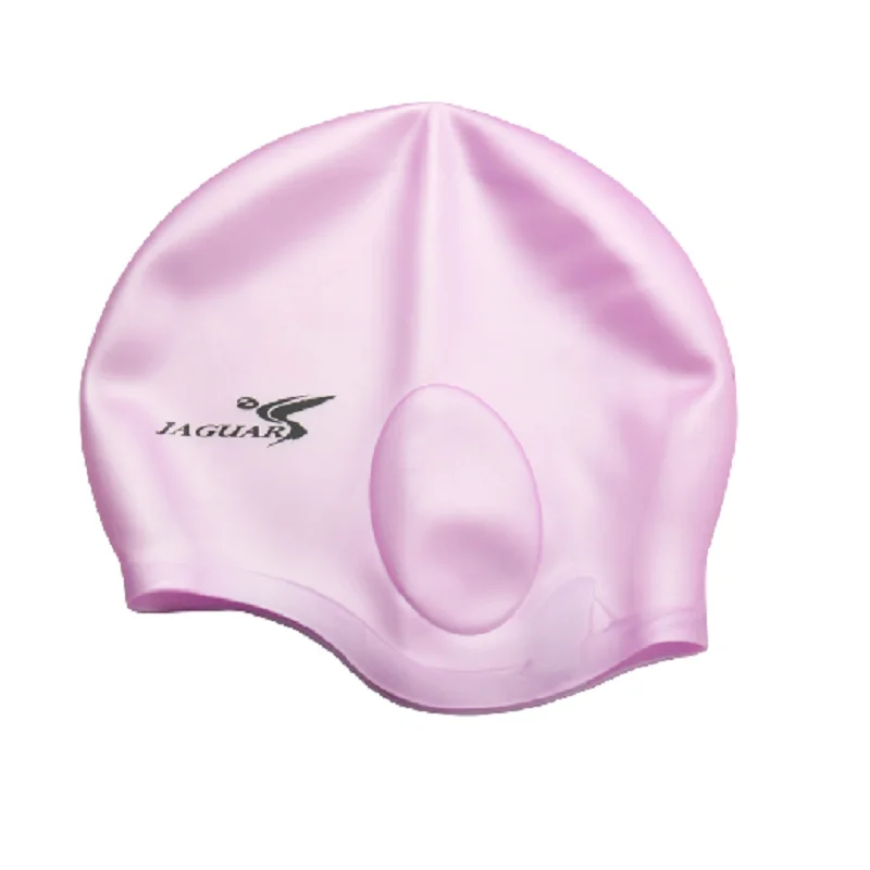 Waterproof Silicone swimming cap Adult swim Unisex Silica Gel Ear Protection Swimming Cap Men Women Silicone Cap Swimming hat2pc