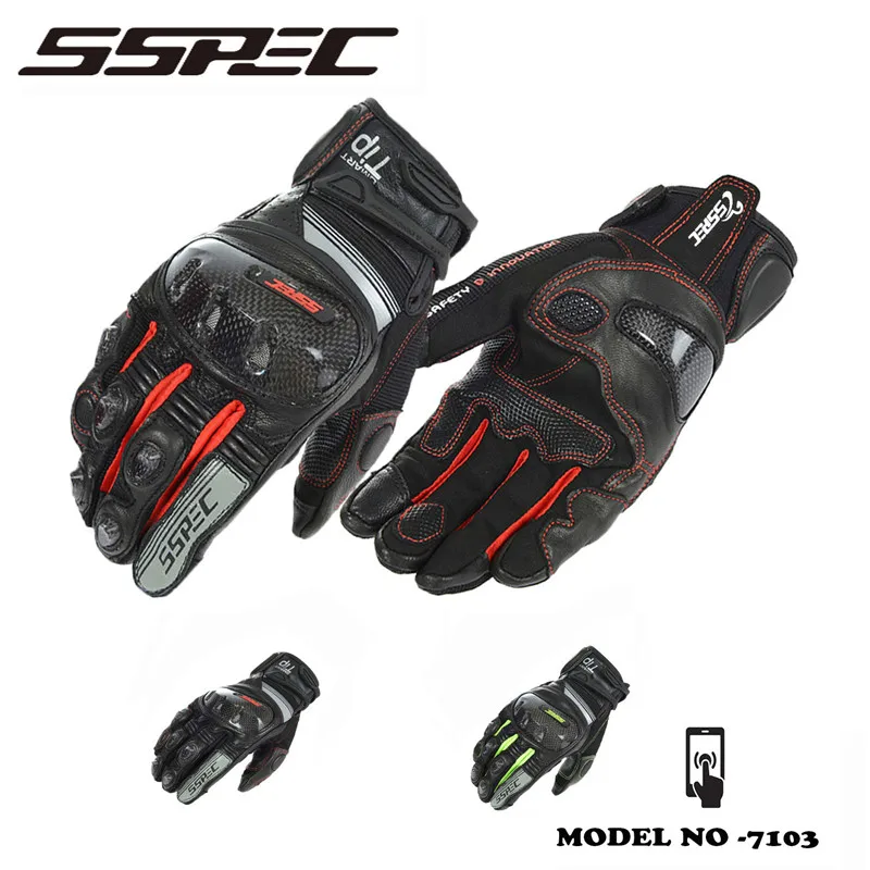 SSPEC новая мотоциклетная обувь Прихватки для мангала KOMINE дышащий сухой кожа углерода волокно 3D рыцарь езда перчатки Мотокросс Motocicleta Guantes