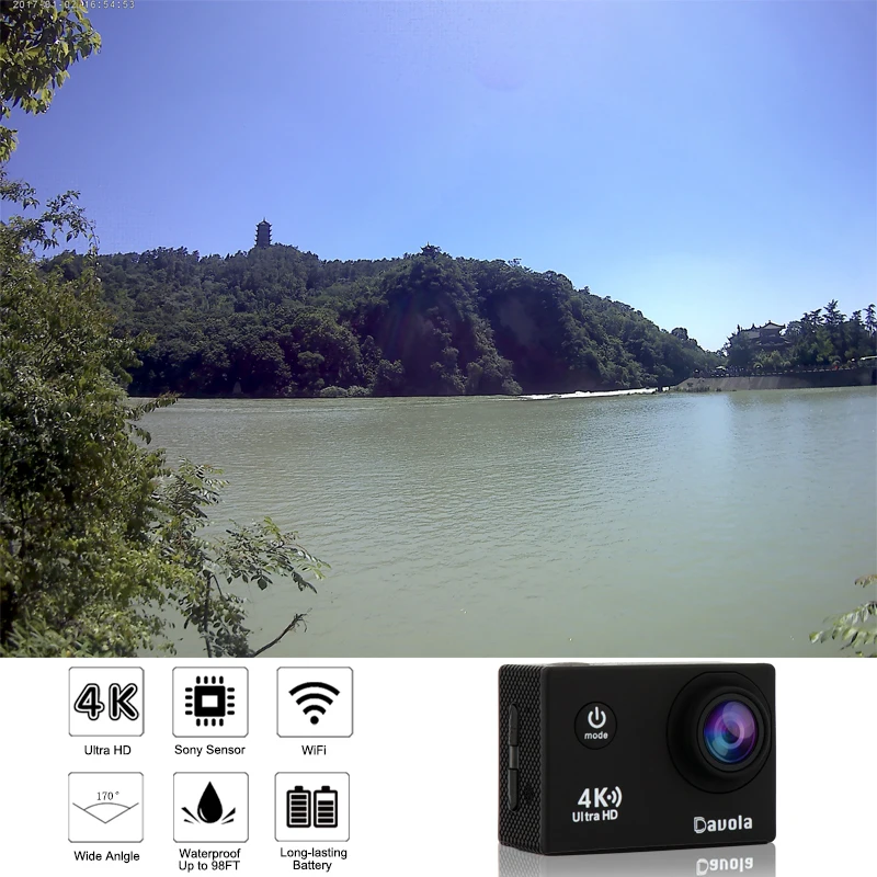Экшн камера 4k WiFi HD 1080 P мини go Спорт на открытом воздухе шлем видео pro cam Davola