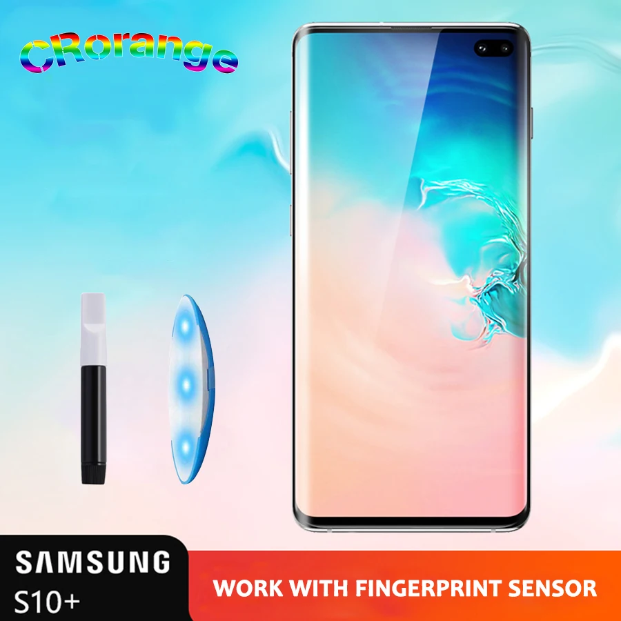 УФ жидкий клей для защиты экрана для samsung S8 S9P полное покрытие закаленное УФ стекло для Galaxy Note8 9 пленка для samsung S10e S10Plus