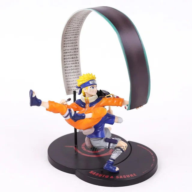 Naruto & Uchiha Sasuke Non Scale Painted Figure Collectible Model Toy