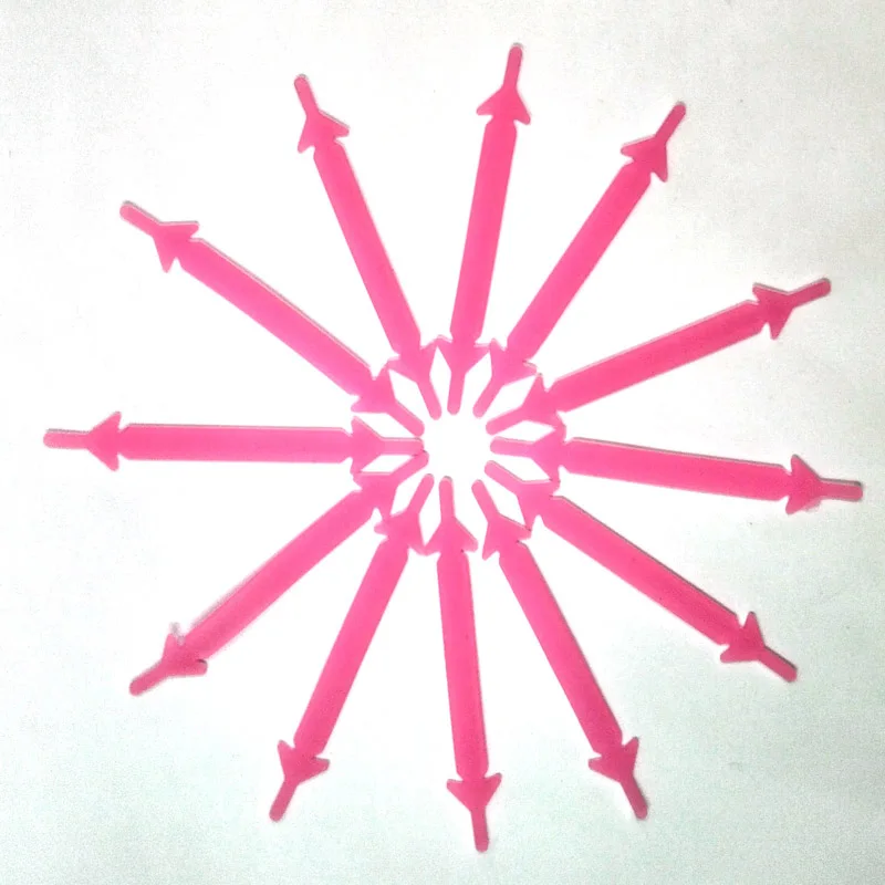 Suit 1-50 Sets Luminous Pink Creative Flexible arrow-shaped Creative Silicone No-Tie Shoelaces Fashionable Elastic Trainers Easy