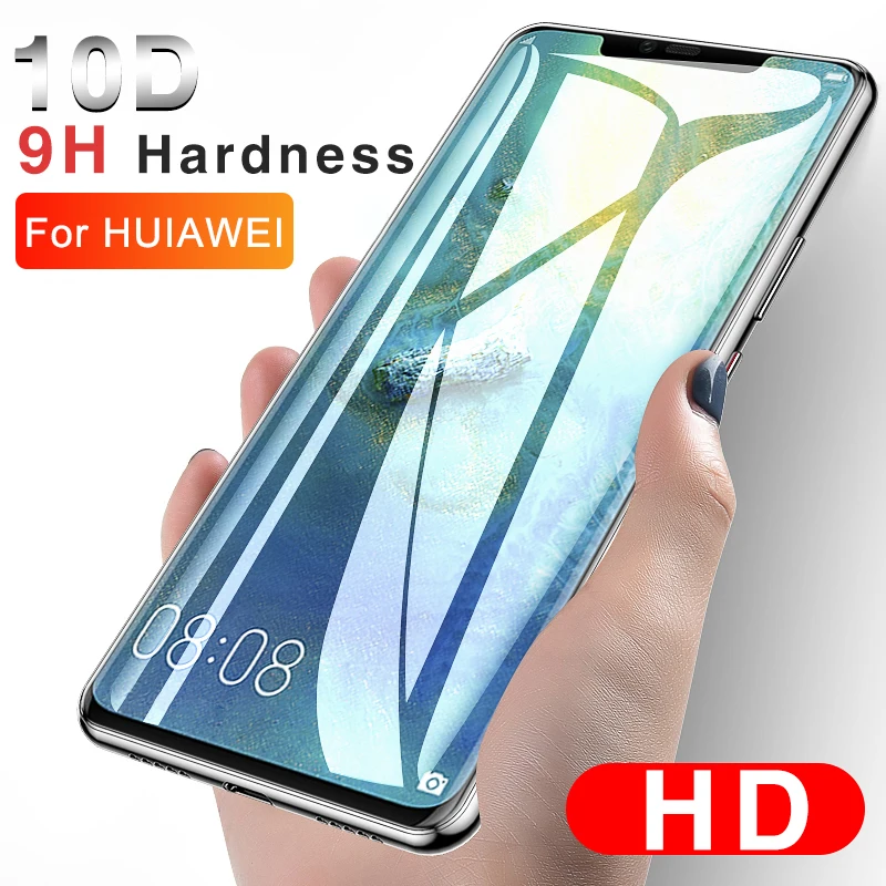 Для HUAWEI mate 20 стекло полное покрытие 10D 9H закаленное экран для HUAWEI P10 Plus P20 P30 mate 9 10 20 X Pro стеклянная пленка протектор