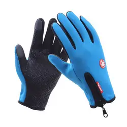 Для женщин Для мужчин M, L, XL лыжные перчатки для сноуборда перчатки зимние Сенсорный экран снег перчатка-ветровка 3 цвета Новая коллекция