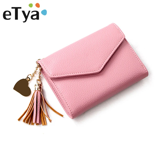 eTya Fashion Wallet Women Purses Tassel Coin Purse Card Holder Wallets