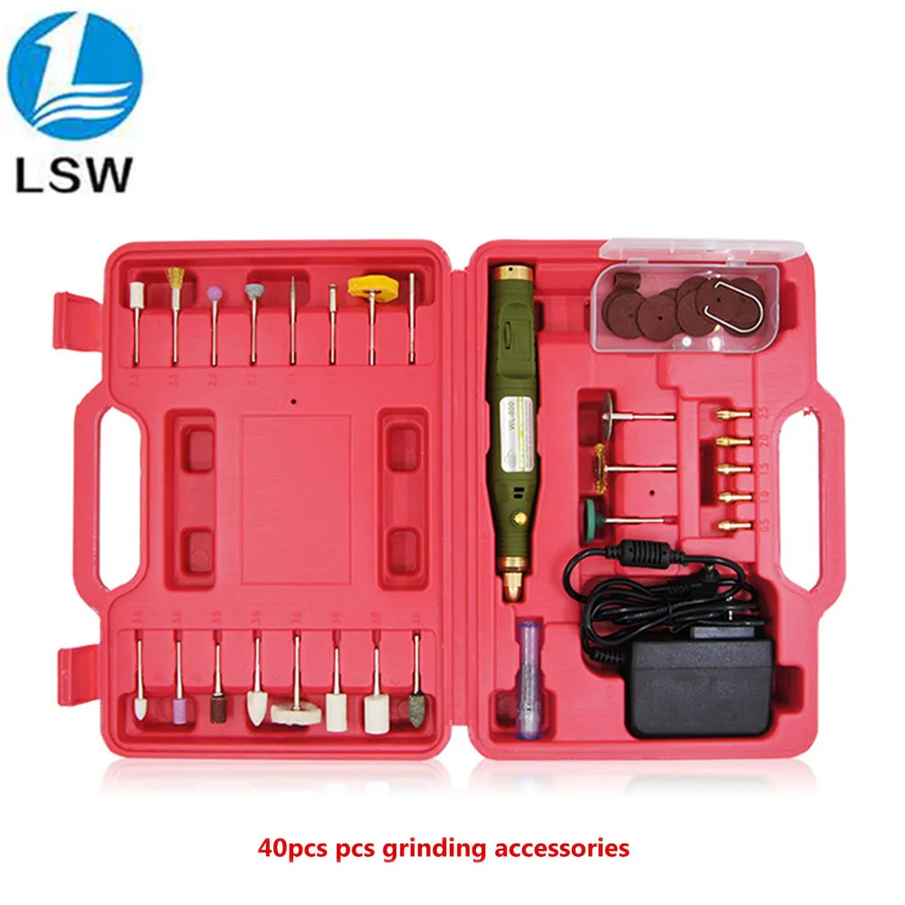 

Mini Electric Drill Variable Speed Grinder Grinding Machine with Engraving Accessories Dremel Rotary Tool +160pcs accessories