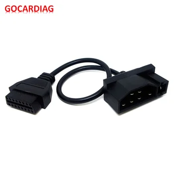 

for ford 7Pin 7 pin Male to OBD OBD2 OBDII DLC 16 Pin 16Pin Female Car Diagnostic Tool Adapter Converter Cable