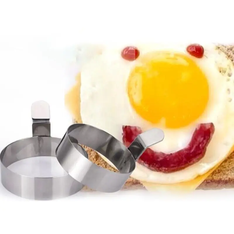 Stainless Steel Egg Mold 7.5/9cm Fried Egg Ring Pancake Mould 2 Sizes Kitchen Accessories