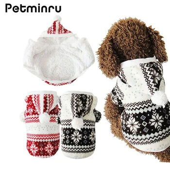 

Petminru Hot Selling Winter Pet Clothes Cozy Snowflake Soft Dog Clothes jacket Cat Costume Teddy Hoodie Dog Coat Pet Clothing