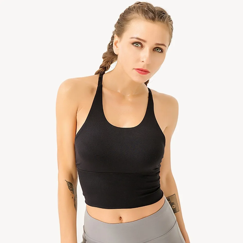 High Impact Sports Bras for Women for Large Bust Tank Wirefree Workout Push  Up Sexy High Support Sporty Wireless Gym Black : : Clothing, Shoes  & Accessories