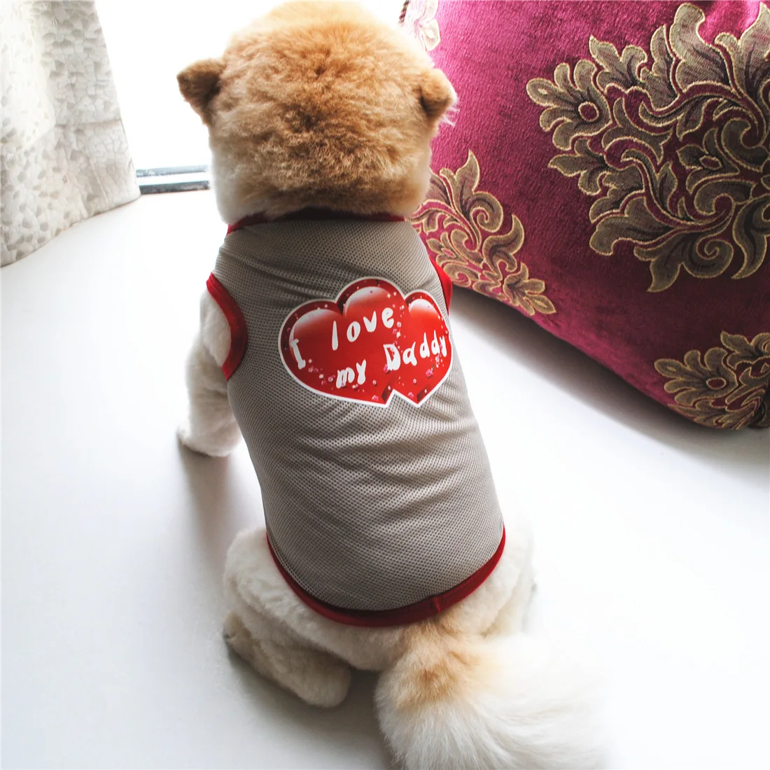 Lovely Pet Dog Clothes for Small Dogs Cool Summer Dog Clothing Coat Soft Cat Shirt Yorkies Chihuahua Puppy Clothes for Cats Dogs