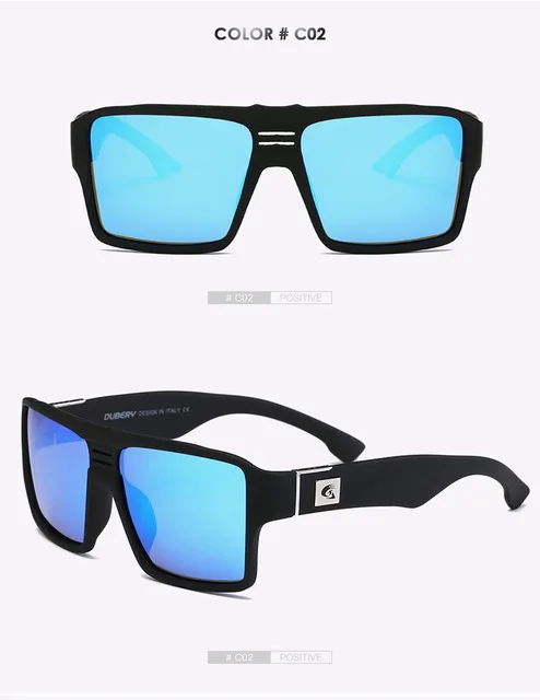 DUBERY поляризационные солнцезащитные очки, мужские ретро очки, цветные солнцезащитные очки для мужчин, модные брендовые Роскошные зеркальные очки Oculos 729 - Цвет линз: 2