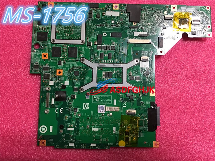 Original MS-1756 para MSI GE70 portátil placa madre MS-17561 REV 1,0/1,1 prueba OK Original MS-1756 para MSI GE70 portátil placa madre MS-17561 REV 1,0/1,1 prueba OK
