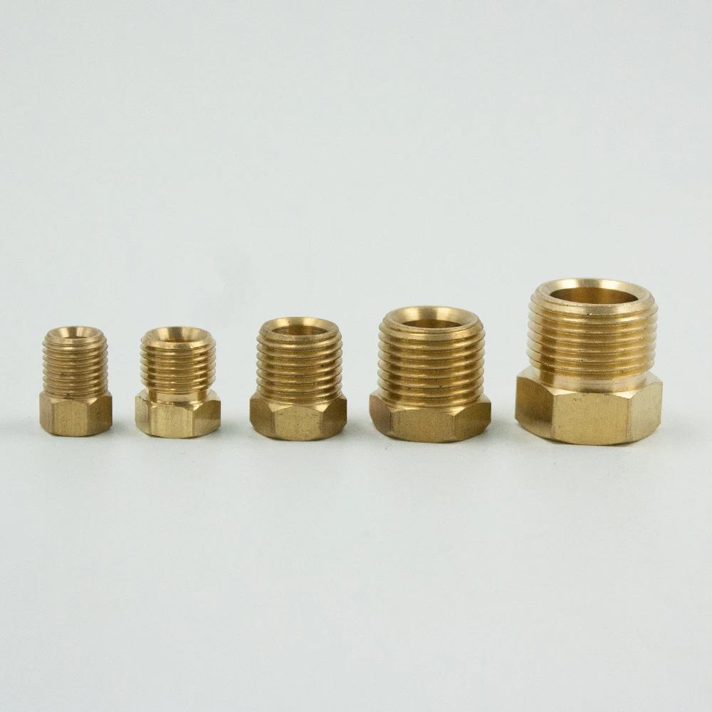 Pack of 2 5//16 Tube OD Brake Line Plug Legines Brass Inverted Flare Fitting Tube Nut