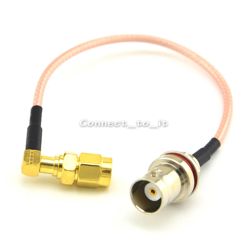 

Extension Cord MCX Male to BNC Female Bulkhead o-ring RG316 Cable + SMA- MCX Adaptor SMA Male to MCX Female Connector