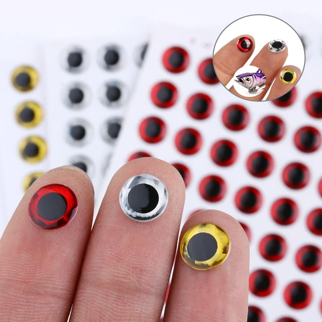 100pcs bait eye 3 20mm 3D holographic fisheye bait realistic simulation