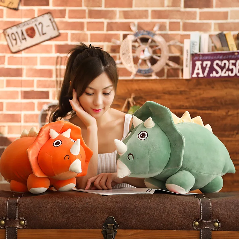

1pc 30/45cm Colorfu Dinosaur Plush Cute Tyrannosaurus Triceratops Animal Dolls Soft Pillow Stuffed Toys for Children