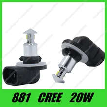 Высокое качество 881 h27 светодиодный 20 Вт cree чип светодиодный высокой мощности белый Автомобильный светодиодный фонарь для бега фара противотуманная фара DC12V