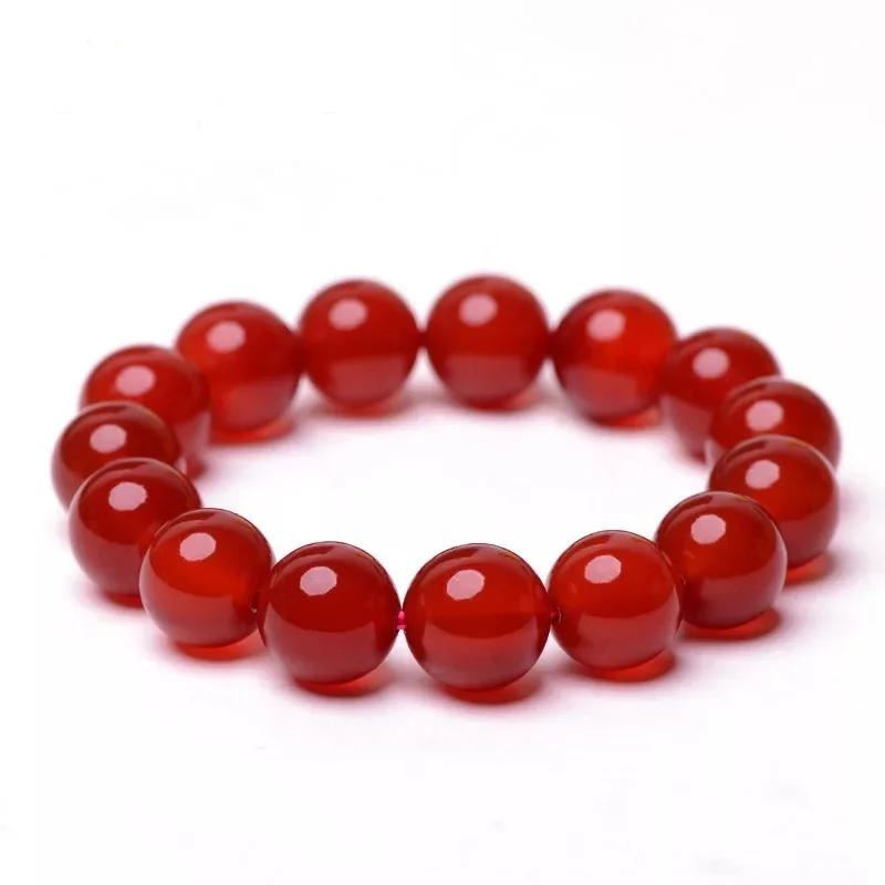

Brazilian Natural Red Bracelet Sweet Girls and Men's Dogs, Life Year Couple Crystal Fashion Jewelry Gift Natural Bracelet
