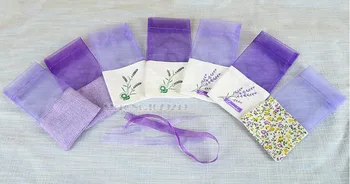 

500pcs Sachet Bag Purple Cotton Lavender Sachet Bag Wardrobe Sachet Mesh Carry Bag Car Mosquito Repellent Herbal Medicine Bag
