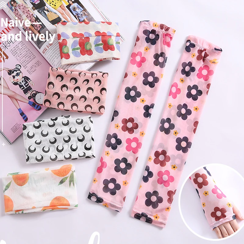 

Oversleeve Cool Protective Gear Driving Arm Sleeves Fashion Mesh Summer Sun-Protective Sleeve Durable 1pair Girl Anti-Mosquito