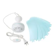 Мини-потолочный вентилятор, 6 листов, Супер Бесшумный Домашний Вентилятор, Студенческая спальня, для помещений, 220 В, энергосберегающий, для сна, ветер, мягкий, подвесной вентилятор, летний