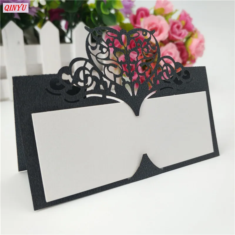 

Laser Cut Baby Shower Birthday Party Table Name Place Cards Wedding Invitations Table Name Card Party Decoration 100pcs 7ZSH871